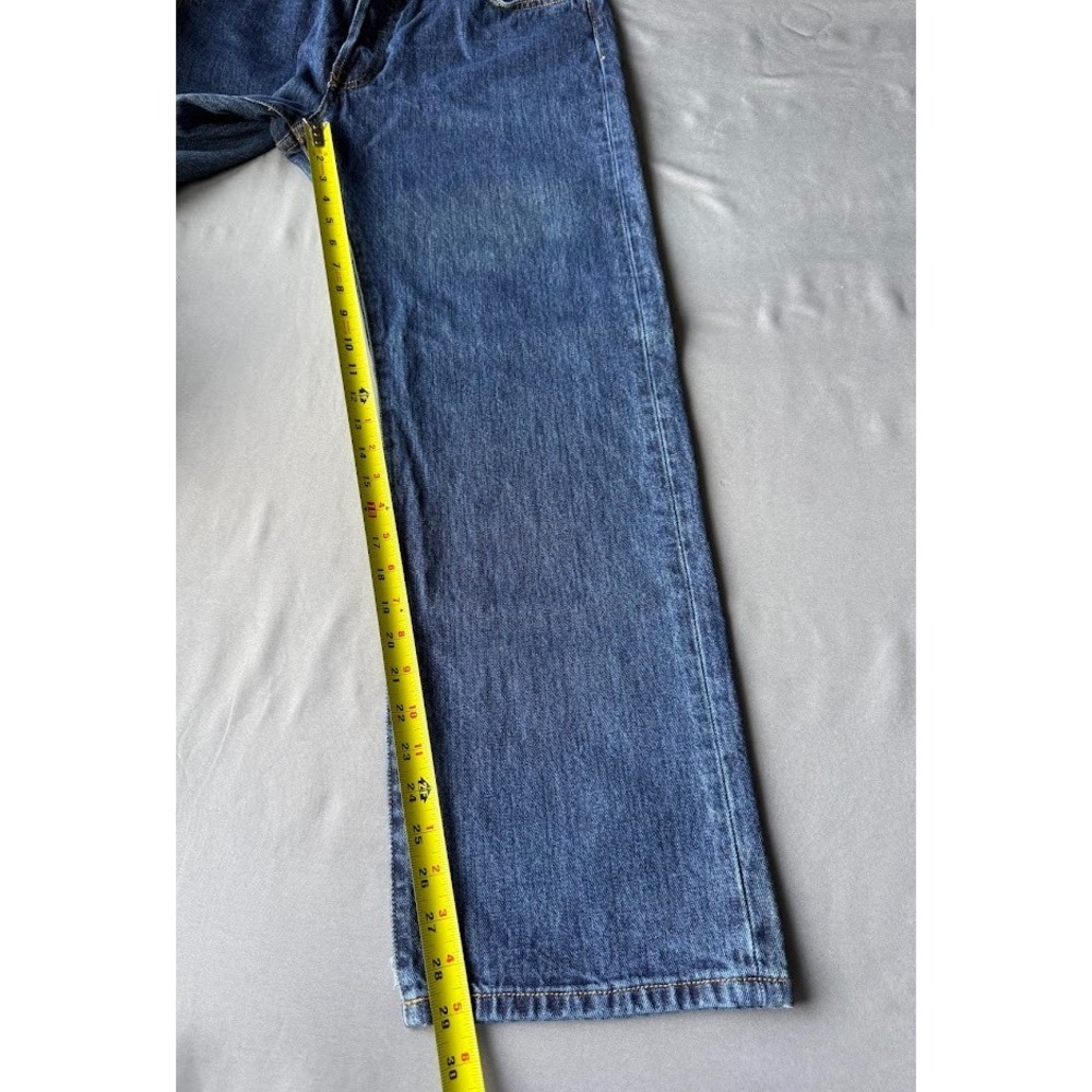 Levis 501 Jeans Men 36 X 30 Button Fly‎ Straight Blue Denim Made In Haiti - Picture 9 of 16
